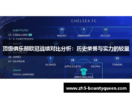 顶级俱乐部欧冠战绩对比分析：历史荣誉与实力的较量