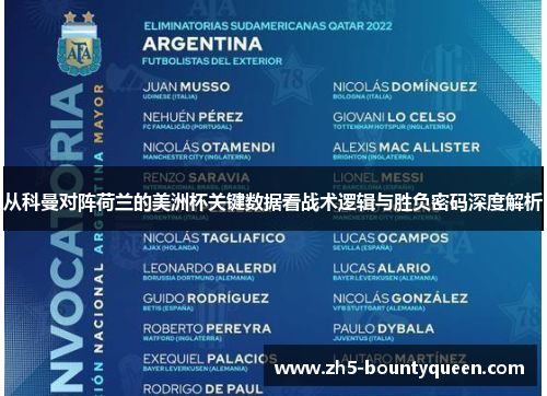 从科曼对阵荷兰的美洲杯关键数据看战术逻辑与胜负密码深度解析 从科曼对阵荷兰的美洲杯关键数据看战术逻辑与胜负密码深度解析